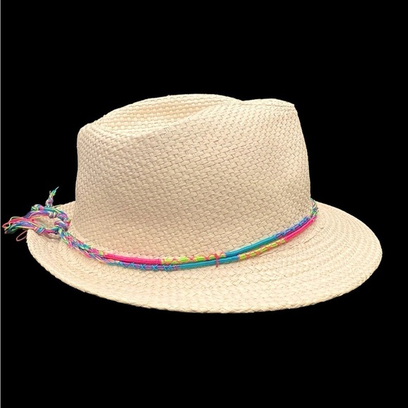 None Accessories - H002. Fedora Hat multicolored accent